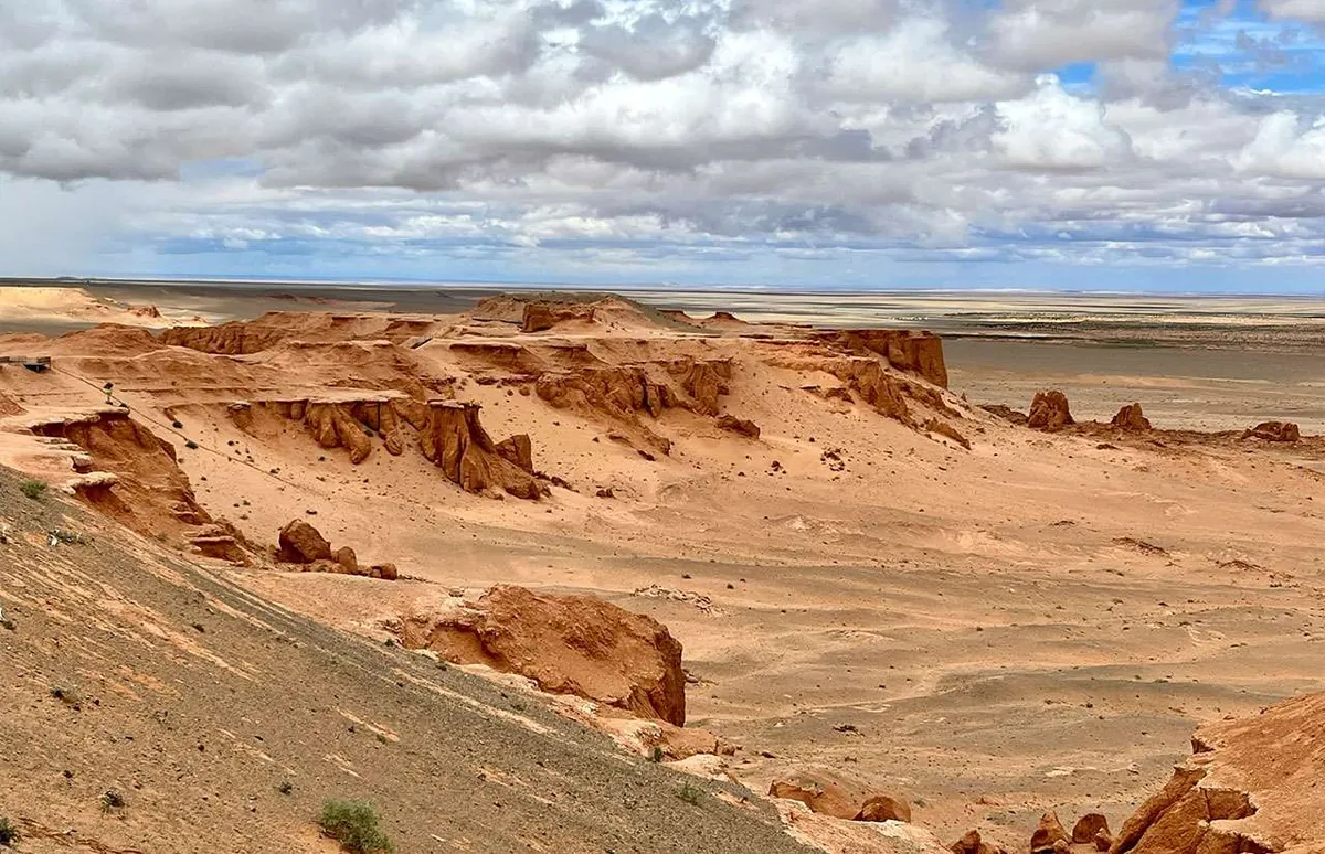 panoramica del deserto del gobi