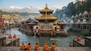 Tempio di Pashupatinath a Kathmandu è il santuario induista più importante.